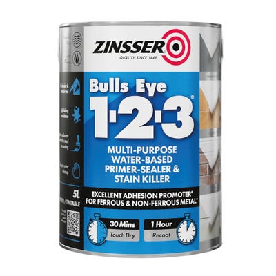 Zinsser Bullseye 1-2-3 Interior Primer Sealer White 5L