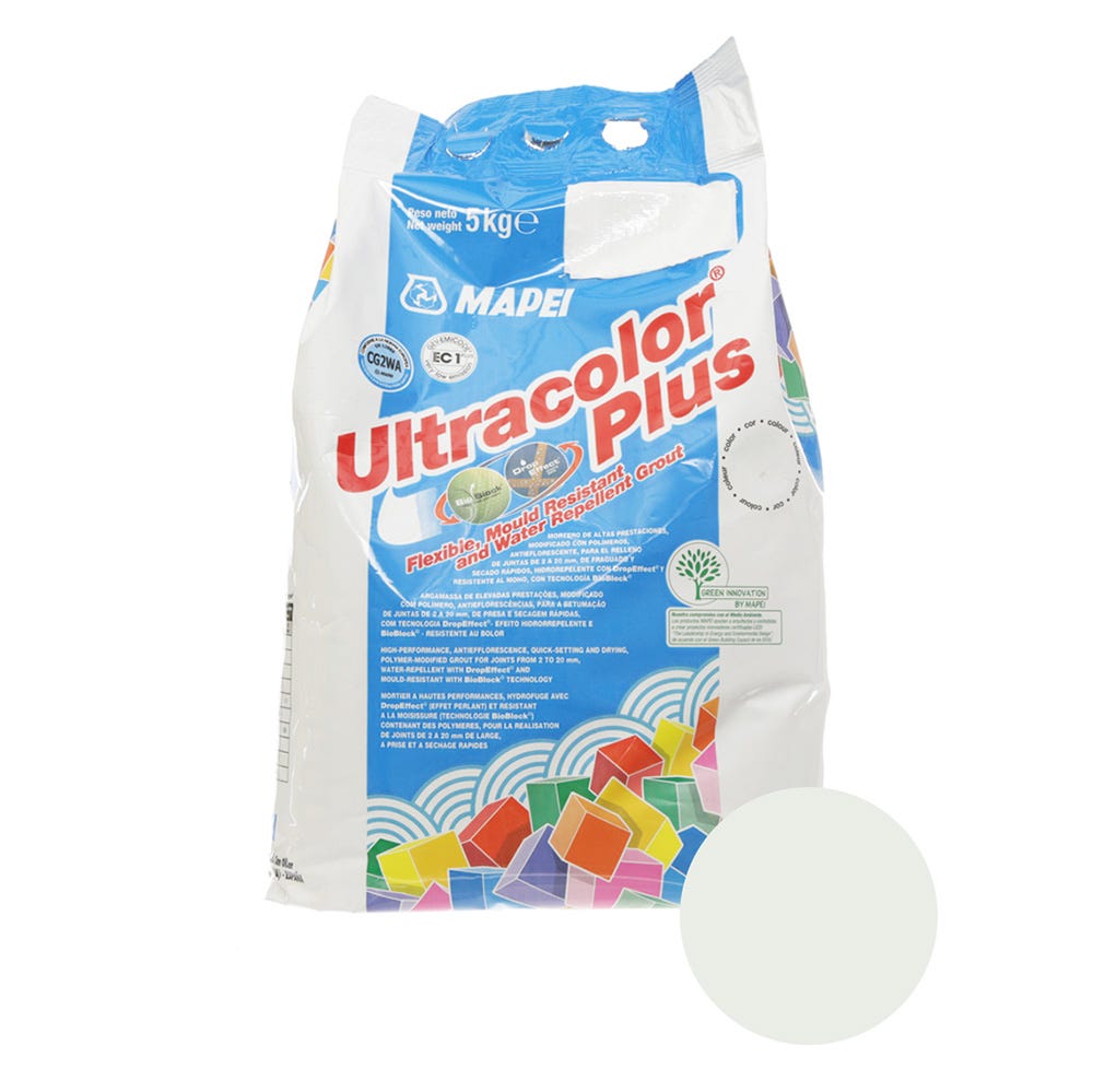 Mapei Ultracolor Plus Moon White (103) Fast Set Tile Grout 5kg