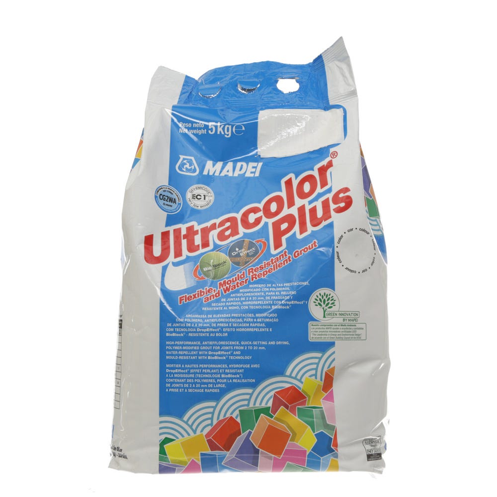 Mapei Ultracolor Plus Mud (136) Fast Set Water Repellent Tile Grout 5Kg