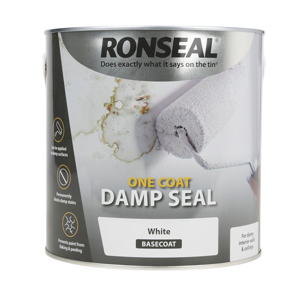 Ronseal One Coat Damp Seal White 2.5L