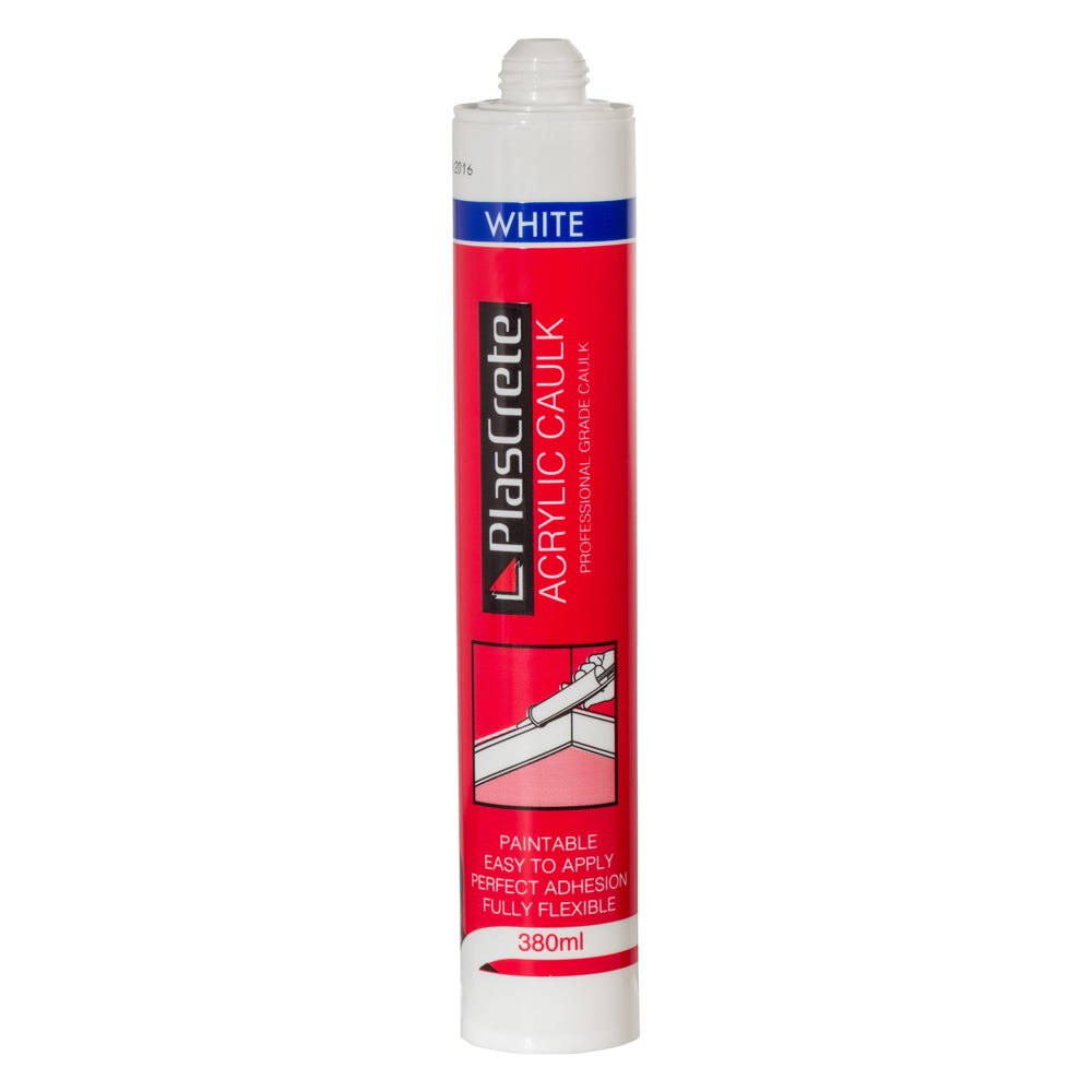 PlasCrete Acrylic Decorators Caulk White 380ml