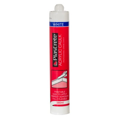 PlasCrete Acrylic Decorators Caulk White 380ml