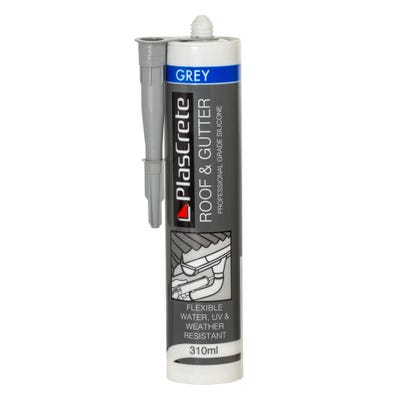 PlasCrete Lead Sheet Roof & Gutter Silicone Grey 310ml