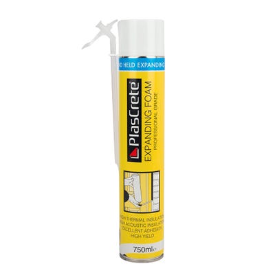PlasCrete Hand Held PU Expanding Foam Filler 750ml