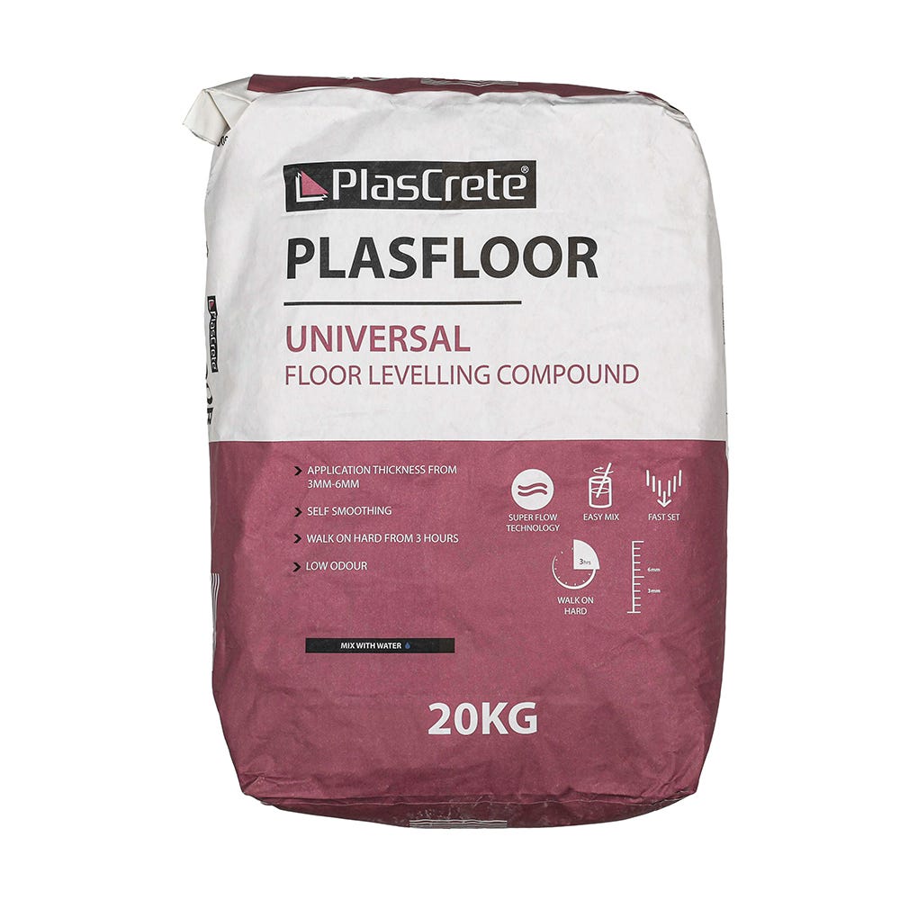 PlasCrete Plasfloor Universal Floor Levelling Compound 20kg