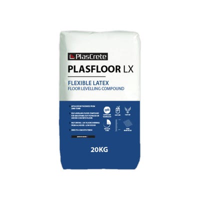 PlasCrete Plasfloor LX Flexible Latex Floor Levelling Compound 20kg