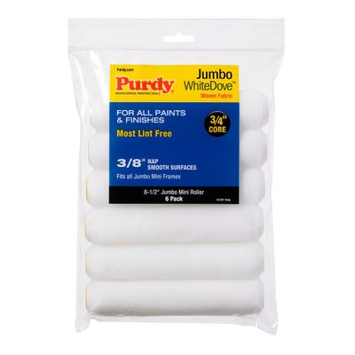 Purdy White Dove Jumbo 6.5'' Mini Roller Sleeve Pack of 6
