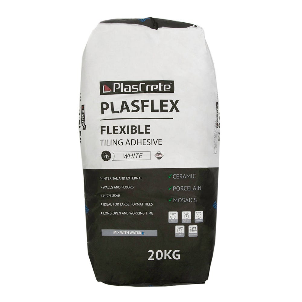 Plascrete 20Kg Plasflex Flexible Power Tile Adhesive