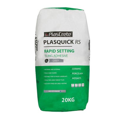 PlasCrete 20Kg Plasquick Fast Set Powder Tile Adhesive