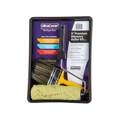 UltraCover Trade 9'' Premium Masonry Roller Set