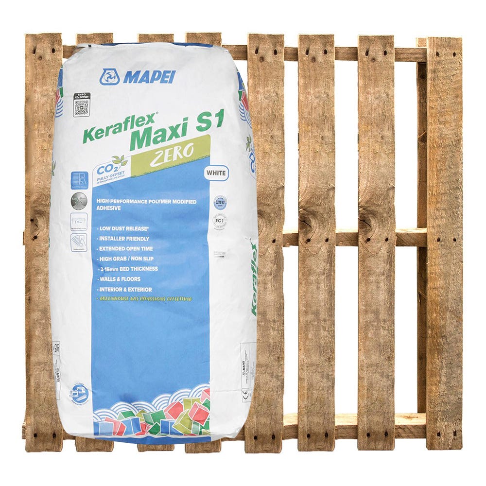 Mapei Keraflex Maxi S1 White Flexible Adhesive 20kg Pallet of 48