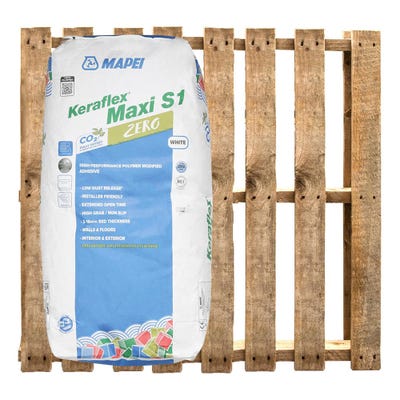 Mapei Keraflex Maxi S1 White Flexible Adhesive 20Kg Pallet of 48