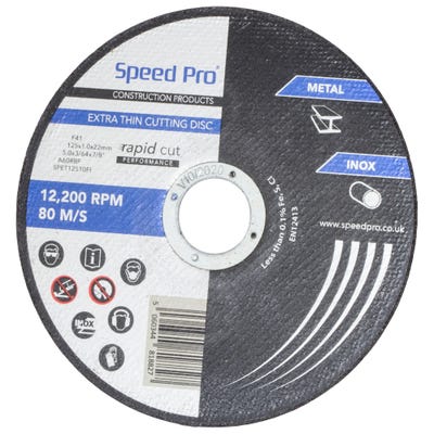 Speed Pro Extra Thin Inox/Metal Cutting Disc 125mm x 1.0mm x 22mm