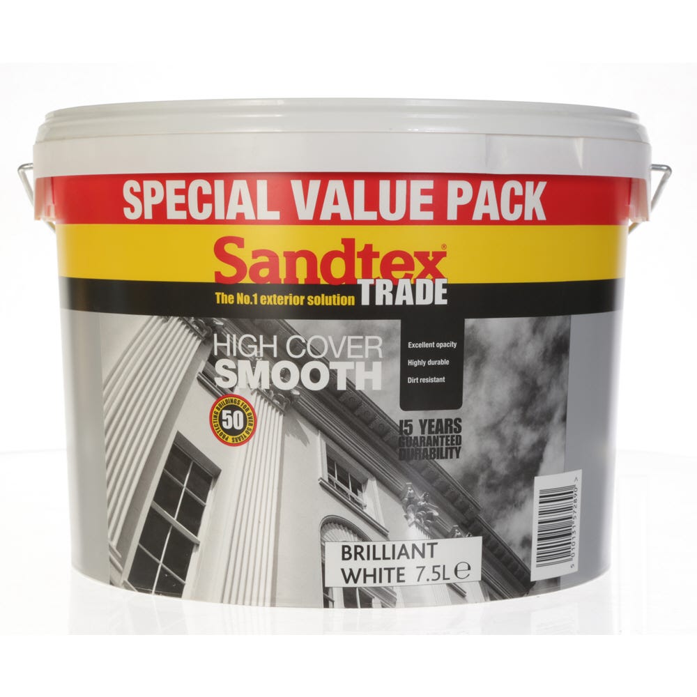 Sandtex Trade High Cover Smooth Brilliant White 7.5L