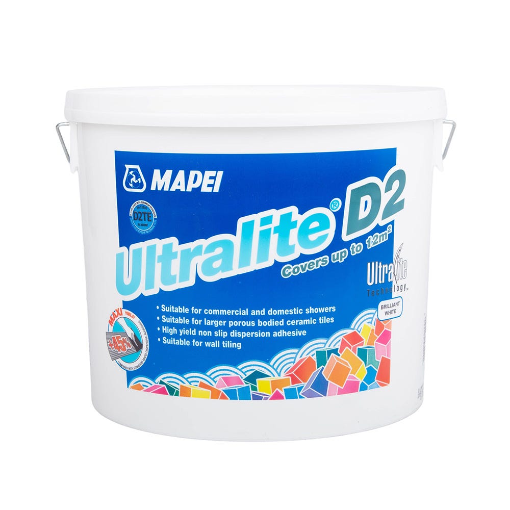 Product image for Mapei Ultralite D2 Tile Adhesive 12.5kg