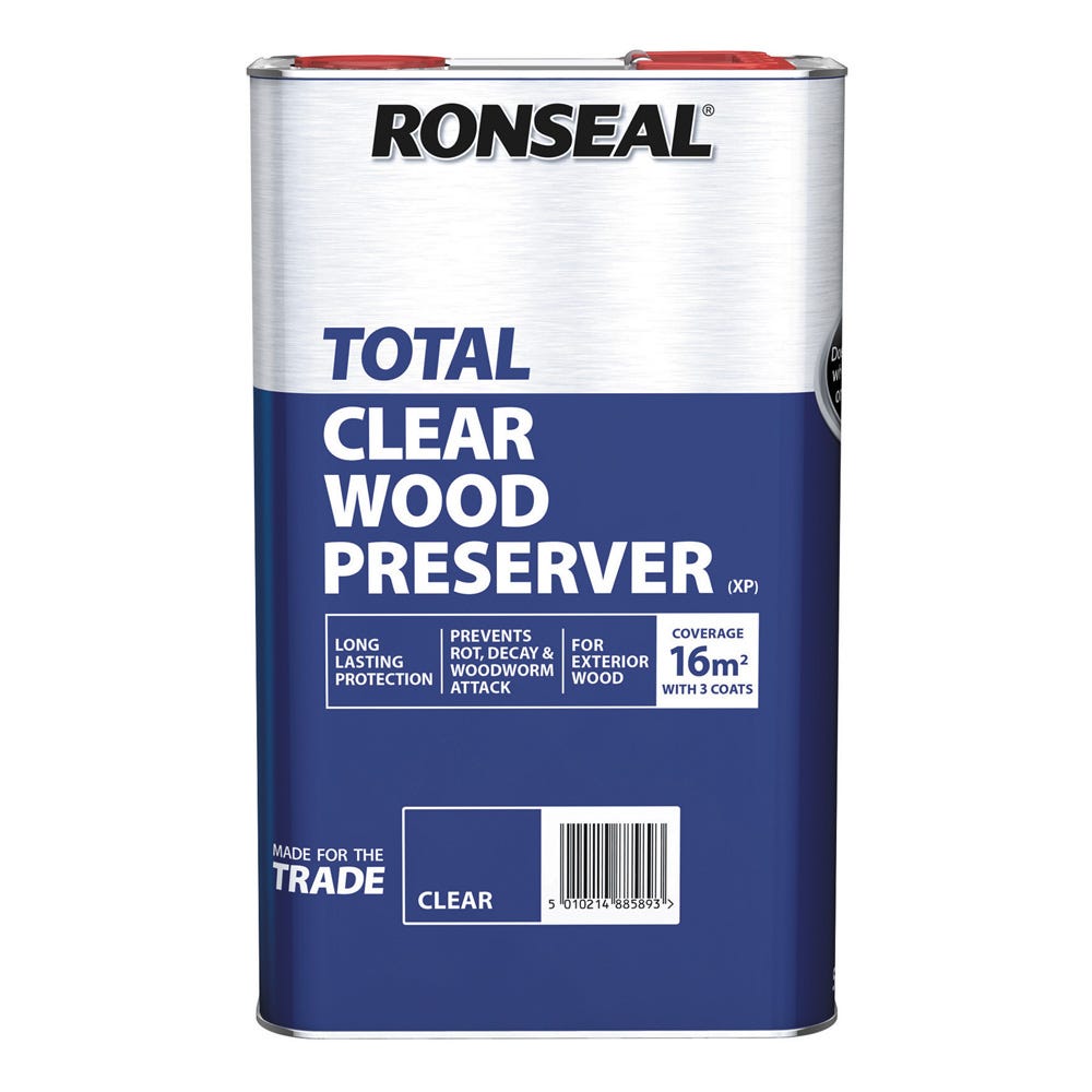 Ronseal Total Wood Preserver Clear 5L