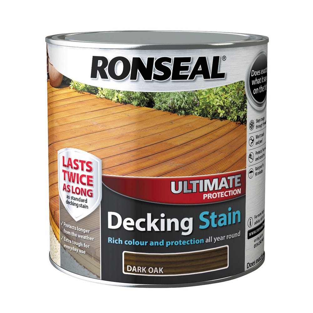 Ronseal Ultimate Decking Stain Dark Oak 2.5L