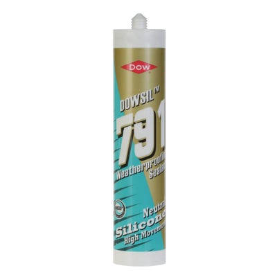 Dow 791 Weatherproofing Silicone Sealant White 310ml