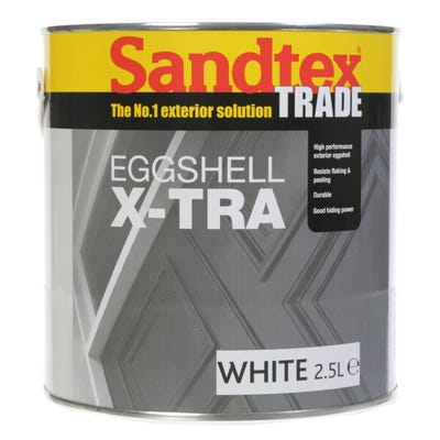 Sandtex Trade X-Tra Eggshell White 2.5L