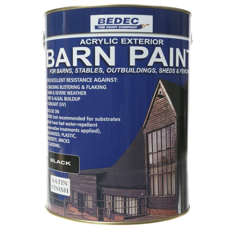 Bedec Barn Paint Satin Black
