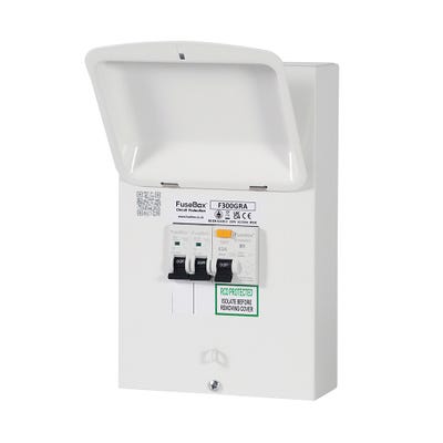 FuseBox F3 Garage Consumer Unit 63A RCD + 2 MCB (6A & 16A)