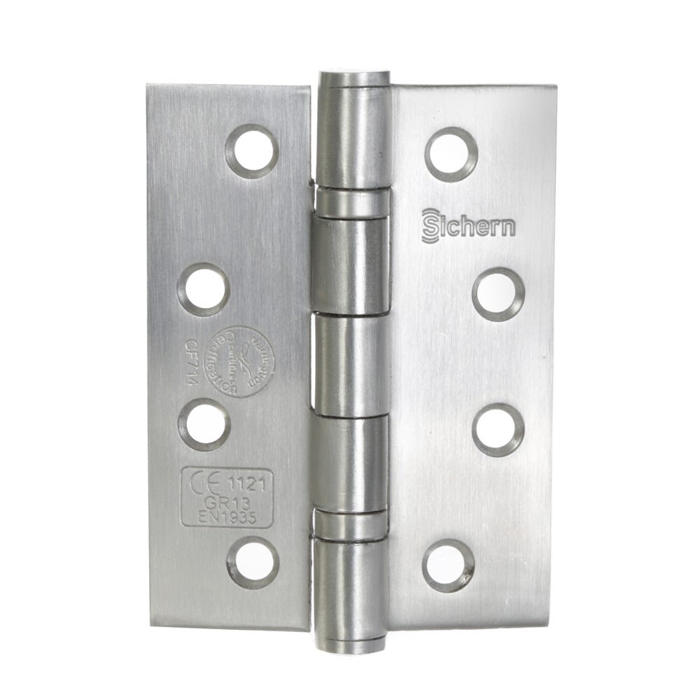 Ce13 Stainless Steel BB Hinges 102 x 76mm Satin Pair