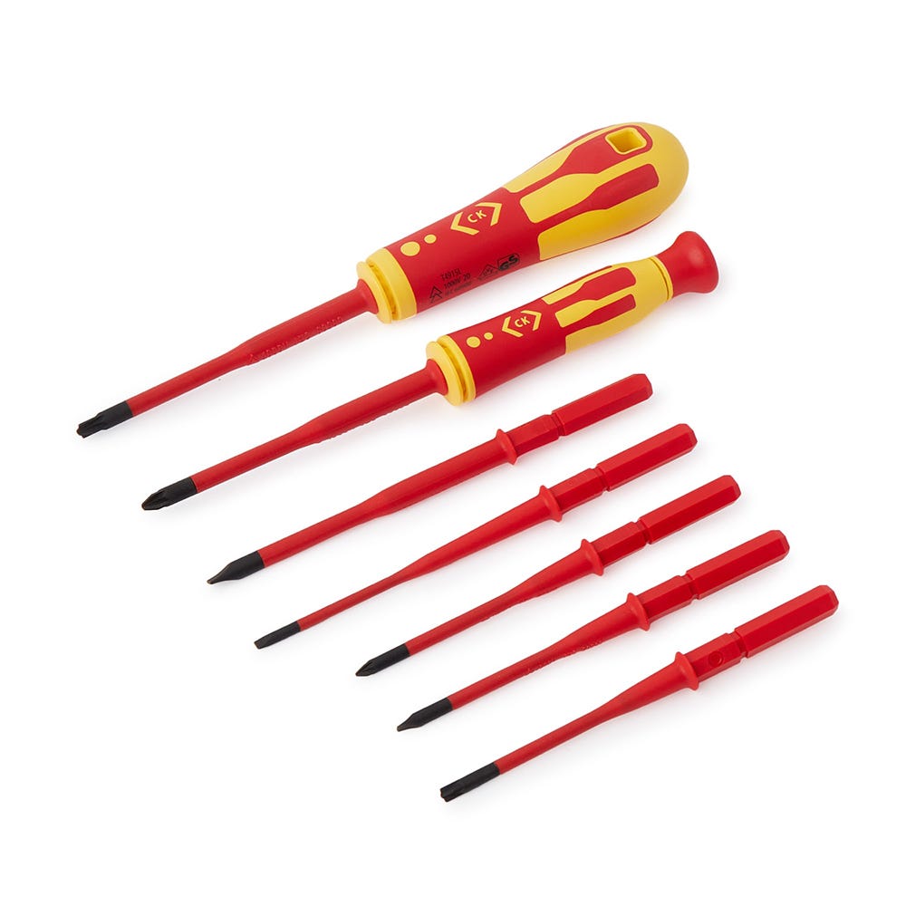 CK 1000V VDE Interchangeable Screwdriver Set 9 Piece - T4925