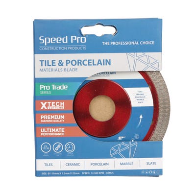 Speed Pro Tile & Porcelain Cutting Blade 115 x 1.2 x 22mm