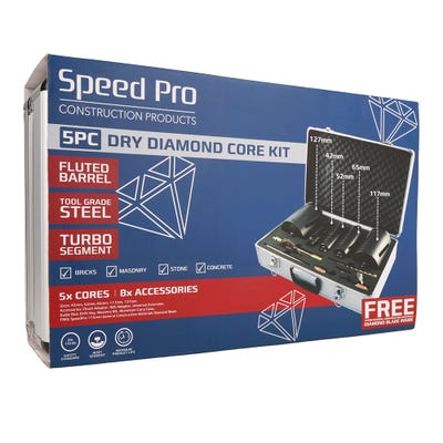 Speed Pro Diamond Dry Core Drilling Kit
