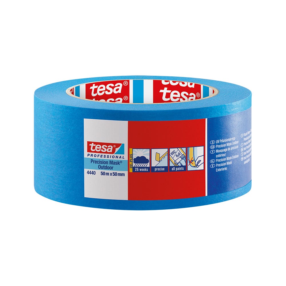 Image of Tesa Precision Masking Tape Outdoor UV Resistant 50mm X 50m