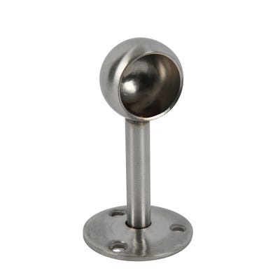 Rothley 25mm End Bracket Brushed Stainless Steel
