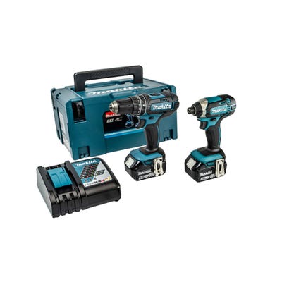 Makita DLX2131TJ 18V Cordless Combi Drill & Impact Driver + 2 x 5Ah Batteries