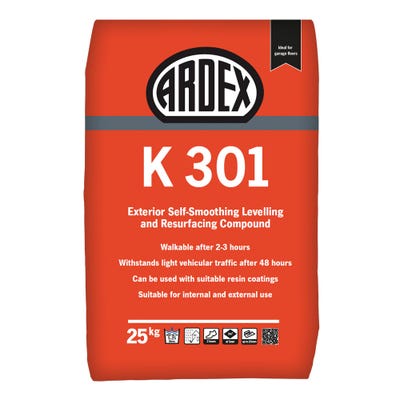 Ardex K 301 External Self Levelling Concrete Resurfacing Compound 25Kg