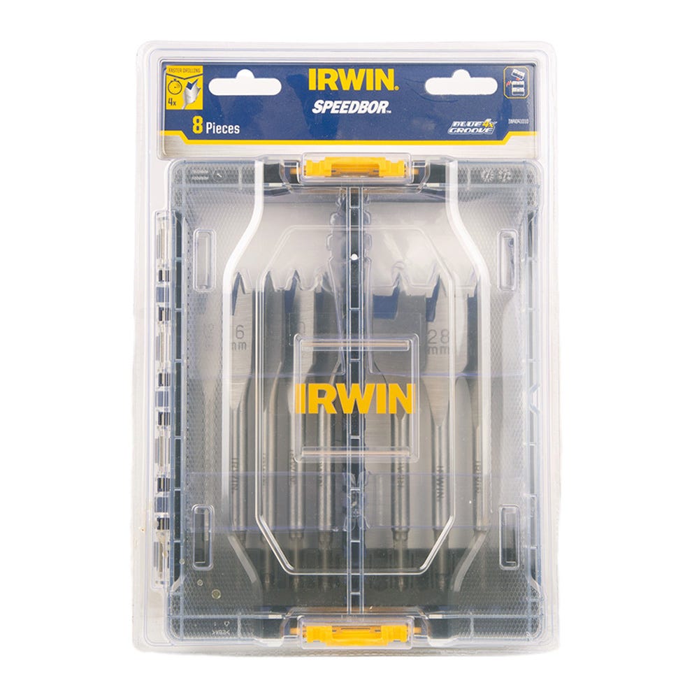 Set Punte Trapano Irwin Speedbor Blue-Groove Pro - 6 Pezzi Con Valigetta, Per Fori Precisi E Rapidi - Foto 9