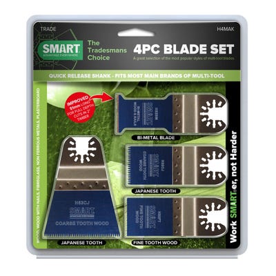 Smart 4 Piece Blade Set for Wood & Metal H4MAK