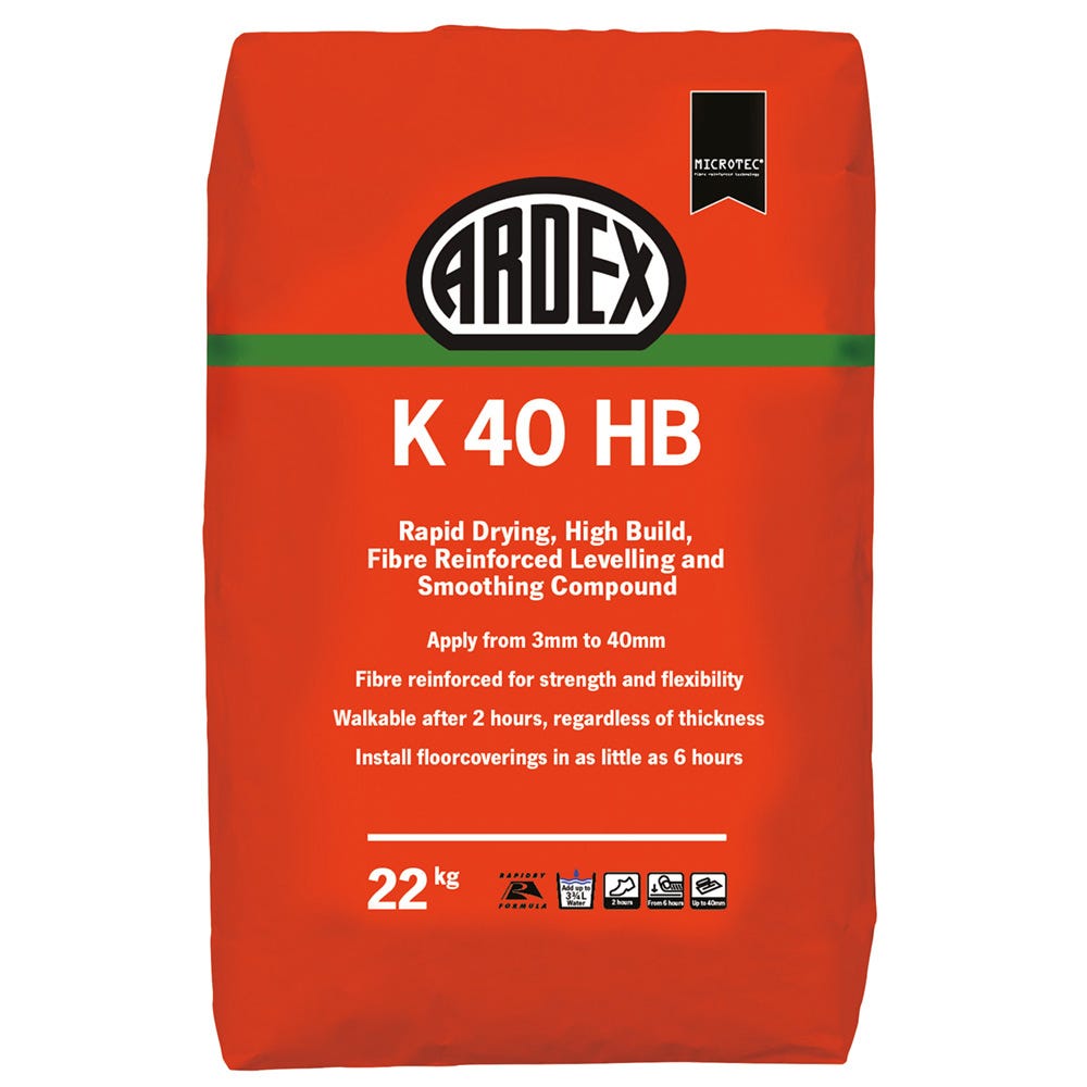 Ardex K 40 HB Fibre Reinforced Levelling Compound 22kg