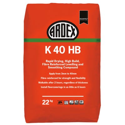 Ardex K 40 HB Fibre Reinforced Levelling Compound 22Kg