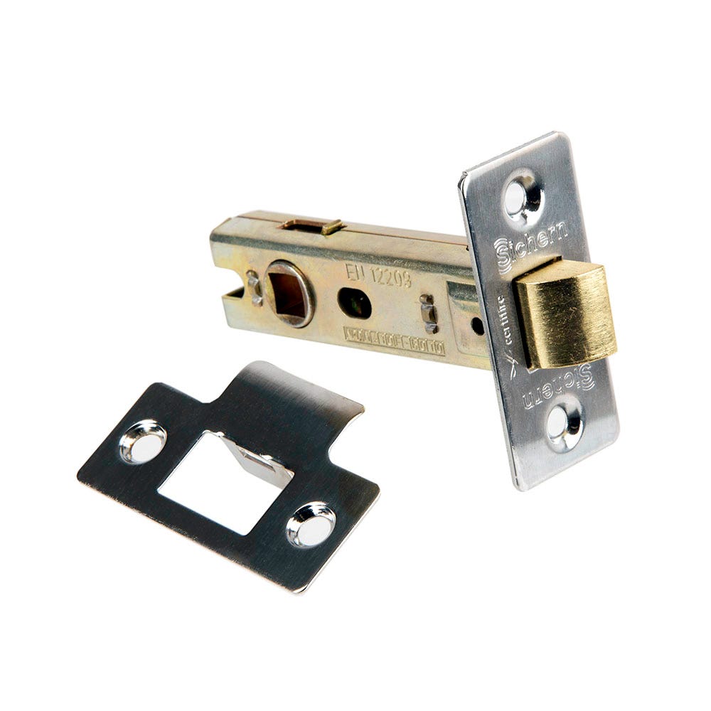 Tubular Latch FD Certifire 76mm Satin Chrome