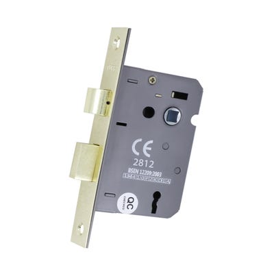 3 Lever Sash Lock FD Certifire 76mm Brass