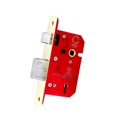 5 Lever Sash Lock FD Certifire 63mm Brass