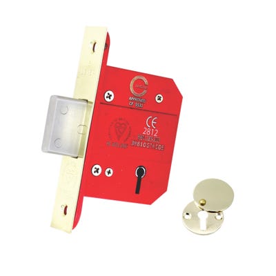 5 Lever Dead Lock FD Certifire 63mm Brass