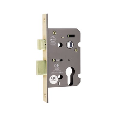 Euro Profile FD Certifire Commercial Sash Lock 63mm Brass