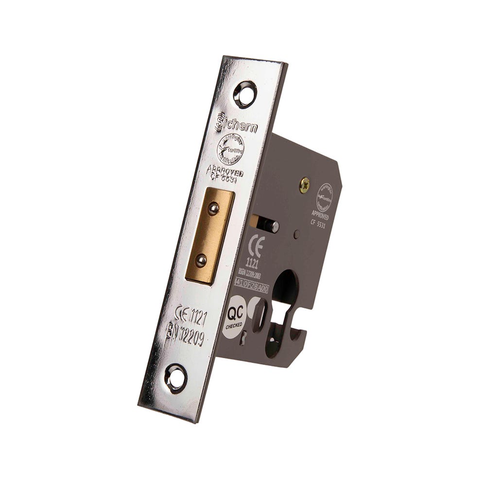 Euro Profile Deadlock FD Certifire 63mm Chrome