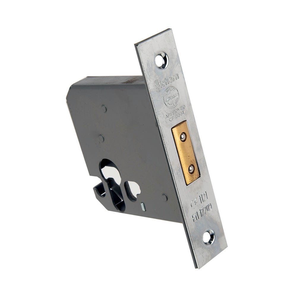 Euro Profile Deadlock FD Certifire 76mm Chrome