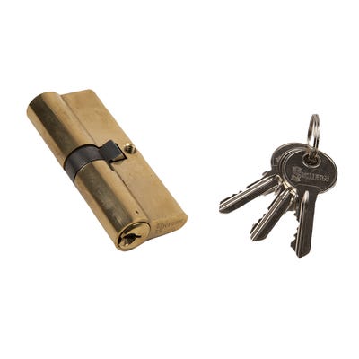 Euro Cylinder Double 40/40 Brass