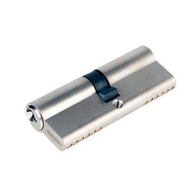 Euro Cylinder Double 40/40 Satin Chrome