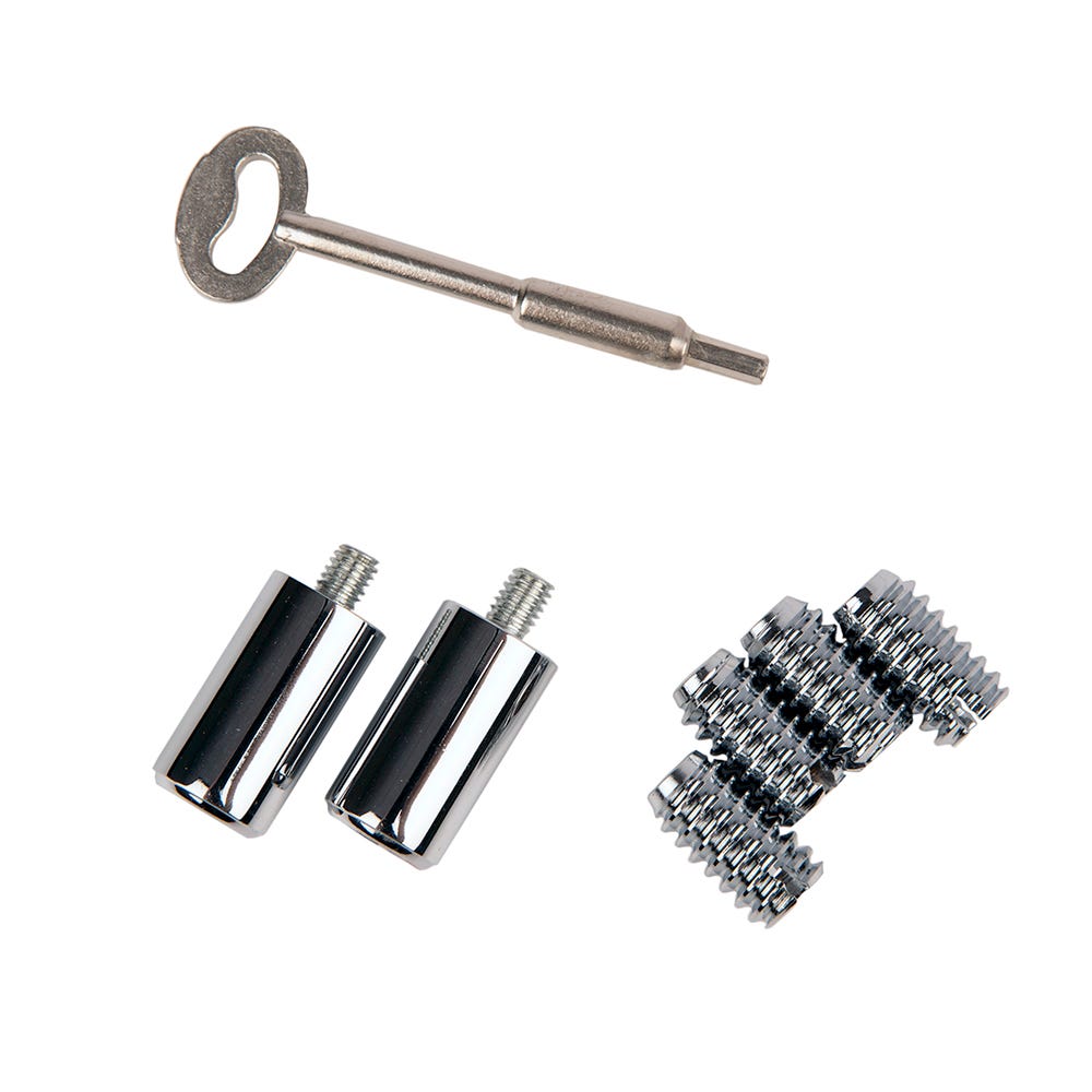 Sash Stop And Key Nickel Pack of 2