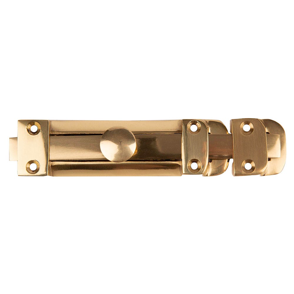Top Slide Bolt 150mm Brass