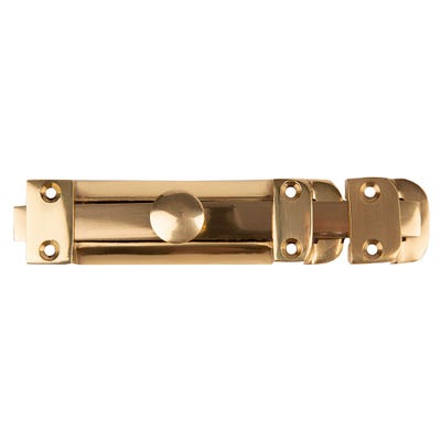 Top Slide Bolt 150mm Brass