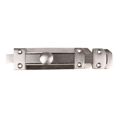 Top Slide Bolt 150mm Satin Chrome